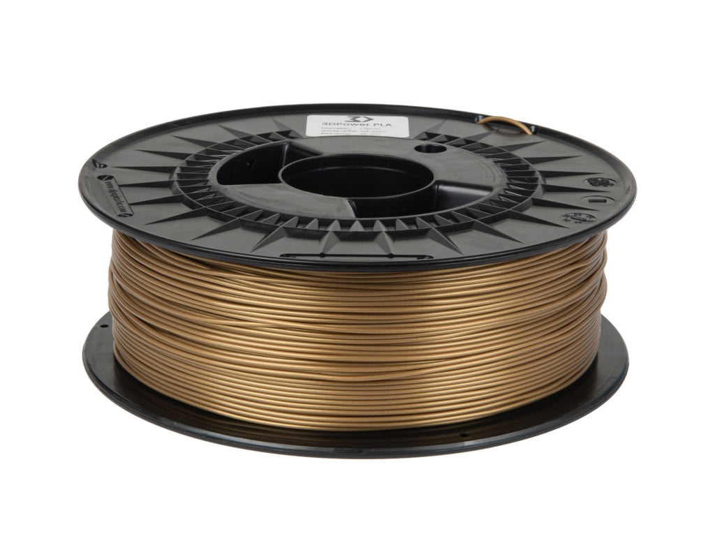 Filamento PLA Basic Dourado 1kg - 3DPower 1.75mm