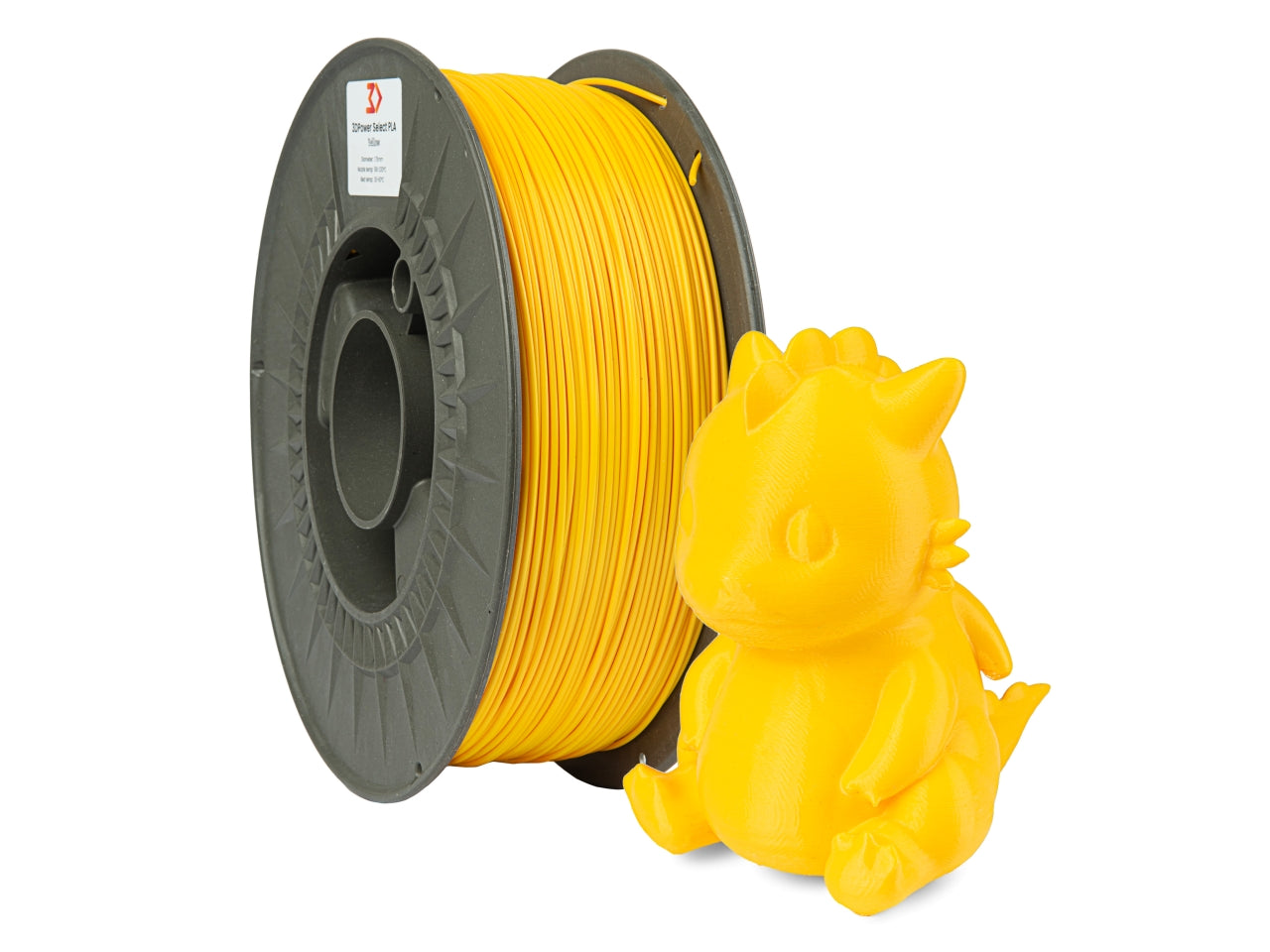 Filamento PLA Select Amarelo 1kg - 3DPower 1.75mm