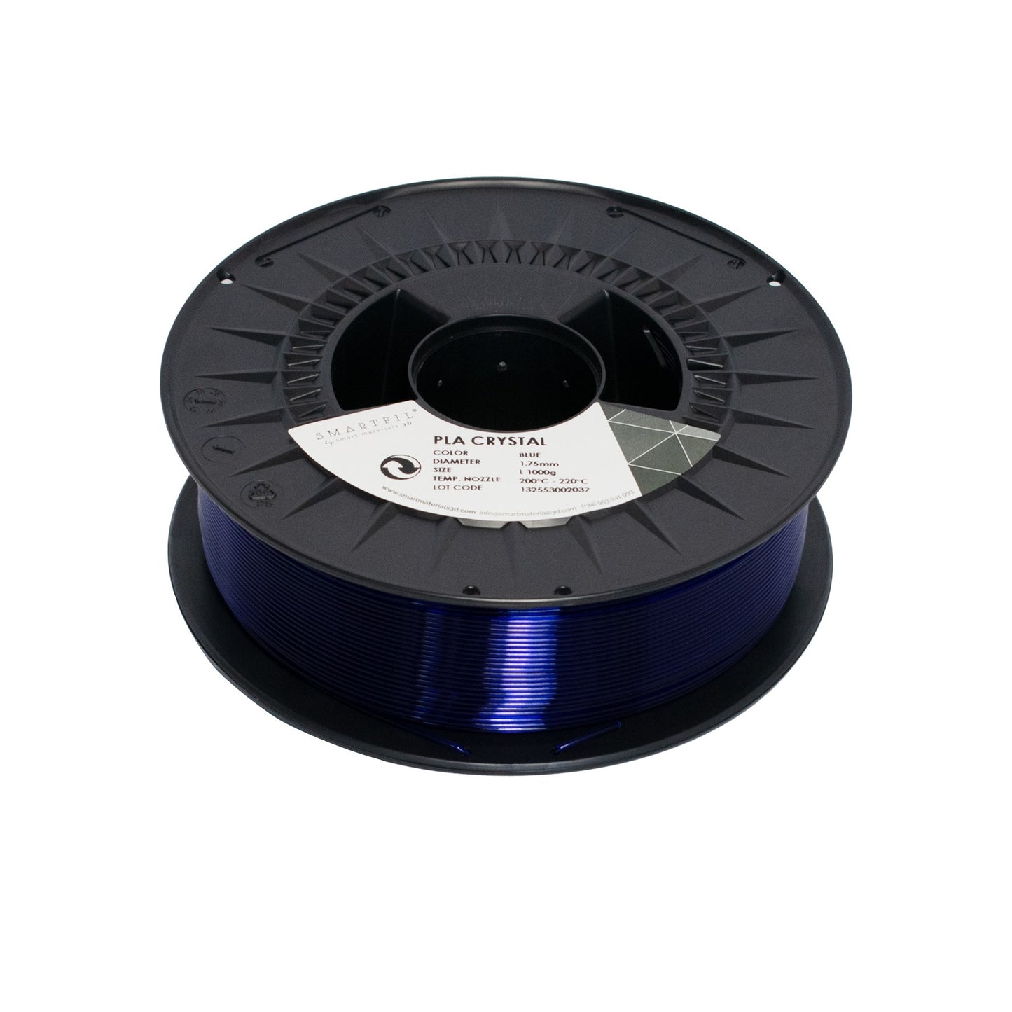 SMARTFIL PLA Crystal, Azul Translúcido 1,75mm 1000g