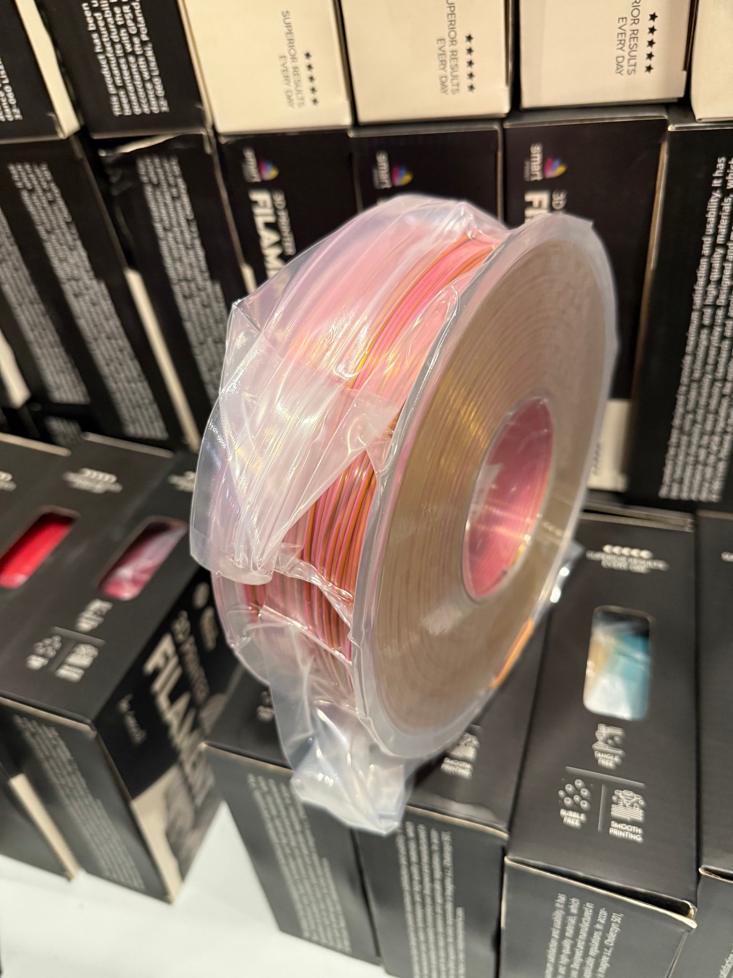 Smart Print - Silk PLA Dual Color Pink Gold 1kg - Diâmetro 1,75mm