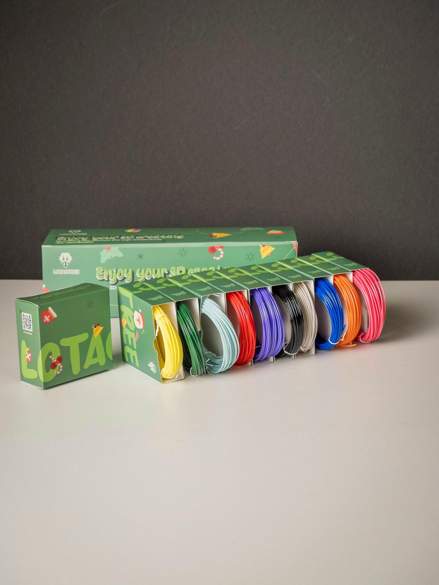 10 Colors PLA Refills - for 3D Printing Pen - Diameter 1.75mm - Lotactree
