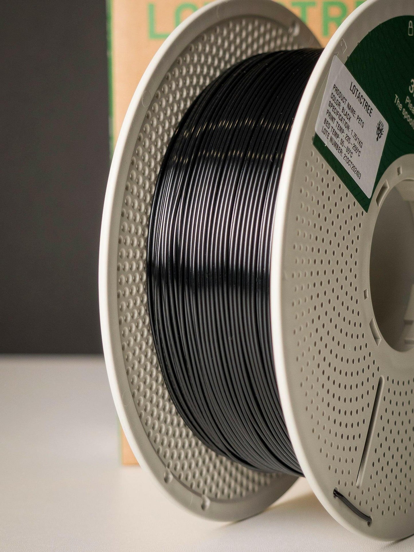 Lotactree - PETG Black 1kg - Diâmetro 1,75mm