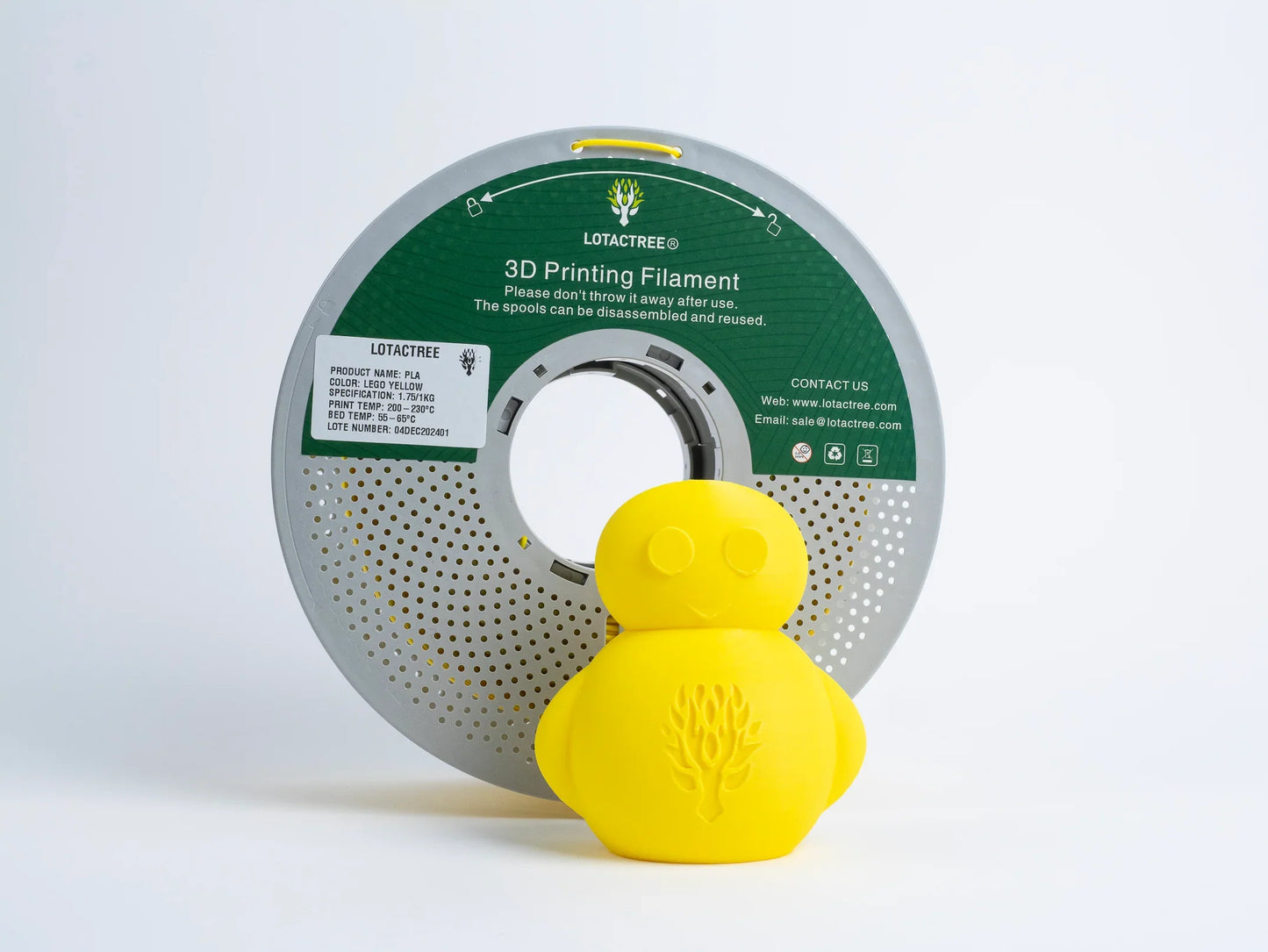 Lotactree - PLA Lego Yellow 1kg - Diâmetro 1,75mm