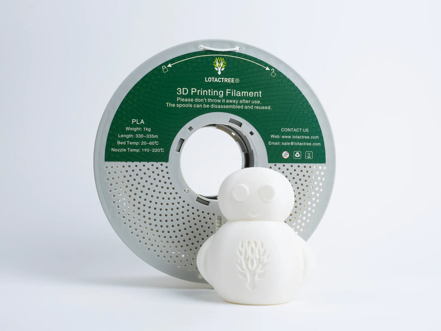 PLA Warm White 1kg - Diameter 1.75mm - Lotactree