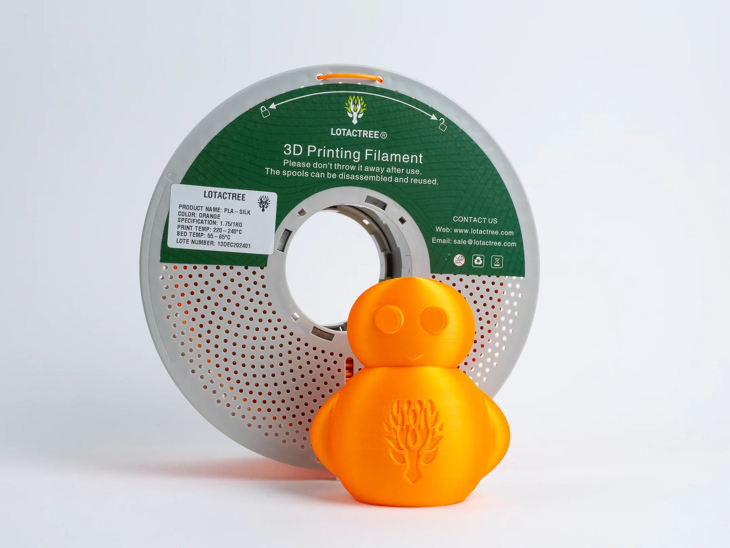 PLA-SILK Gold 1kg - Diameter 1.75mm - Lotactree