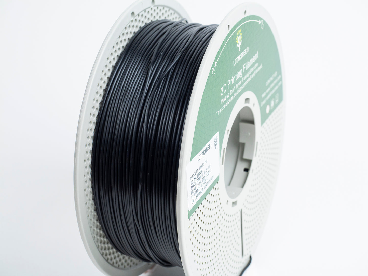 PLA Black 1kg - Diameter 1.75mm - Lotactree