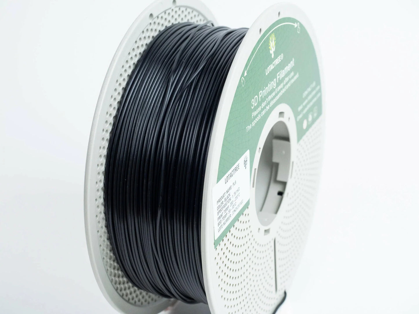 PLA Black 1kg - Diameter 1.75mm - Lotactree