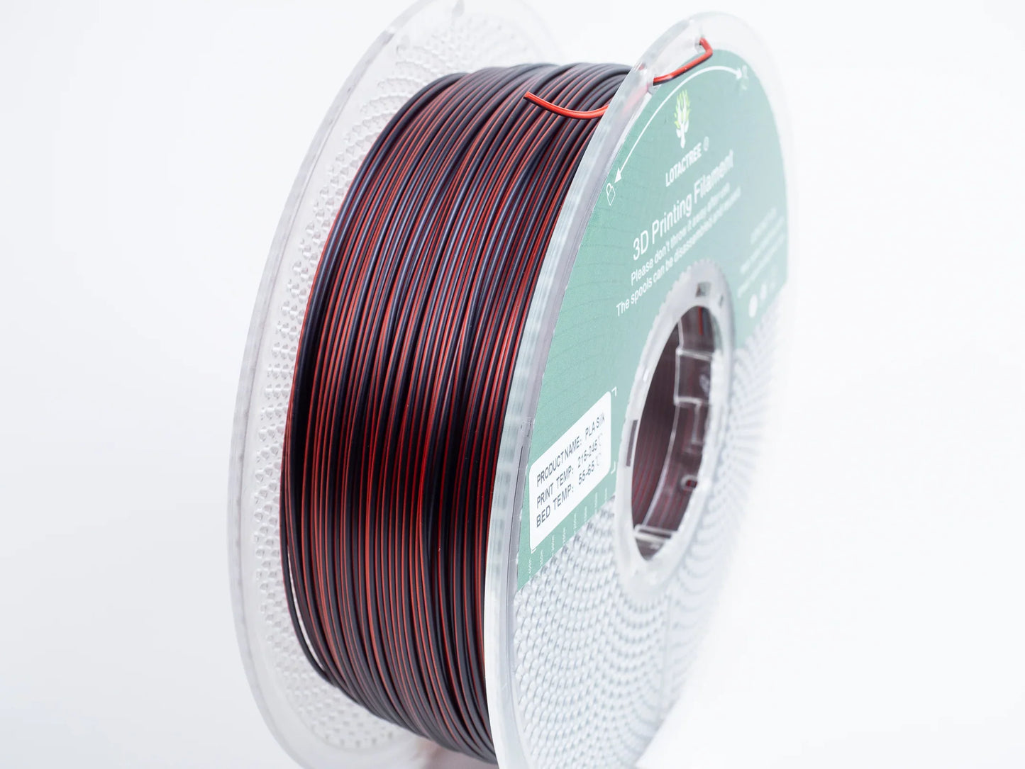 Lotactree - PLA-SILK Black & Red 1kg - Diâmetro 1,75mm