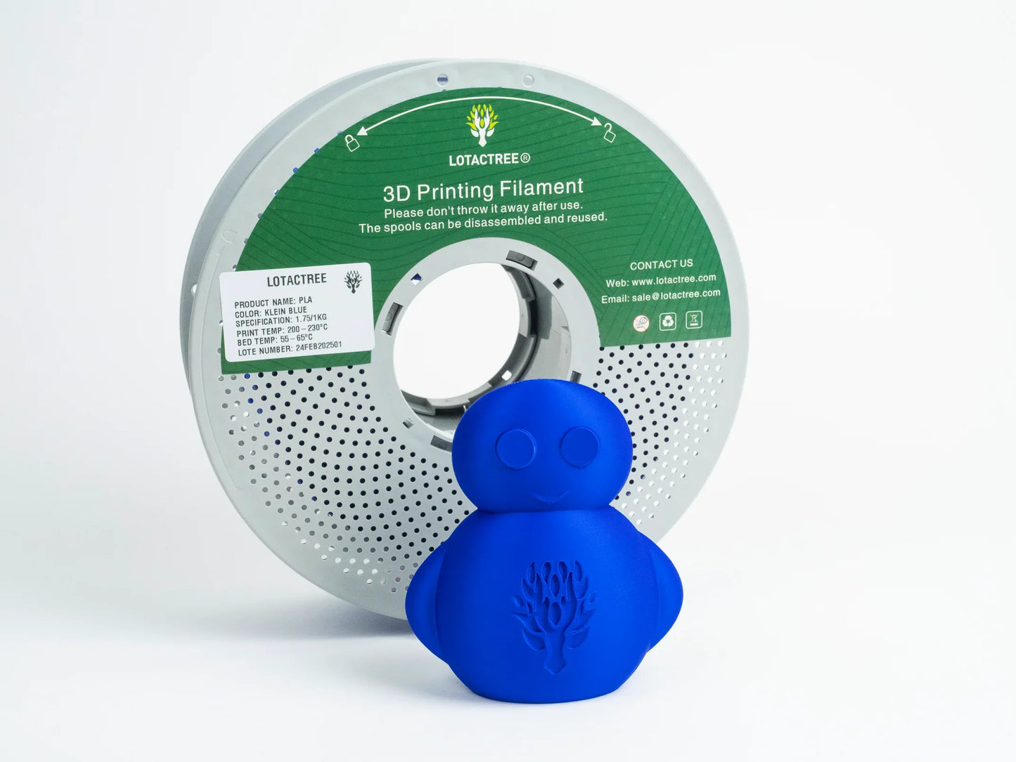 Lotactree - PLA Klein Blue 1kg - Diâmetro 1,75mm