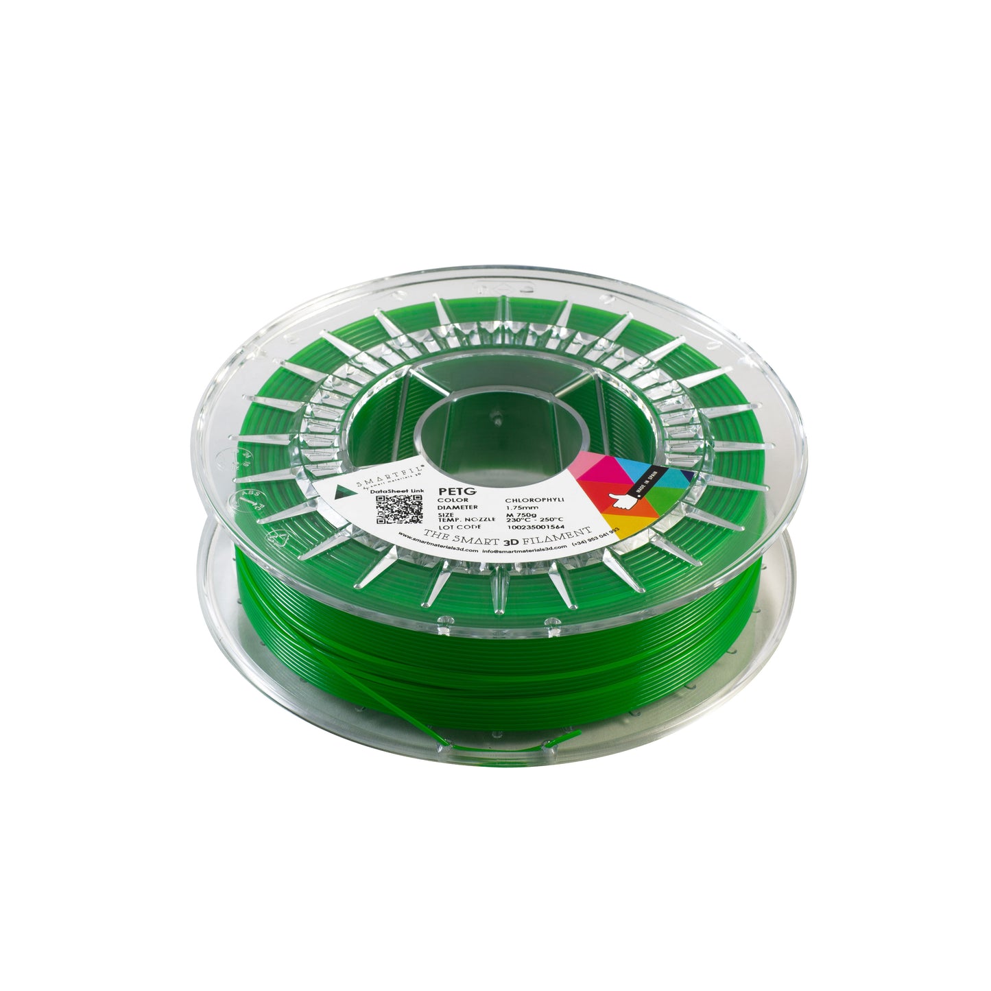 PETG, CHLOROPHYLL - Diâmetro 1,75mm, 750g