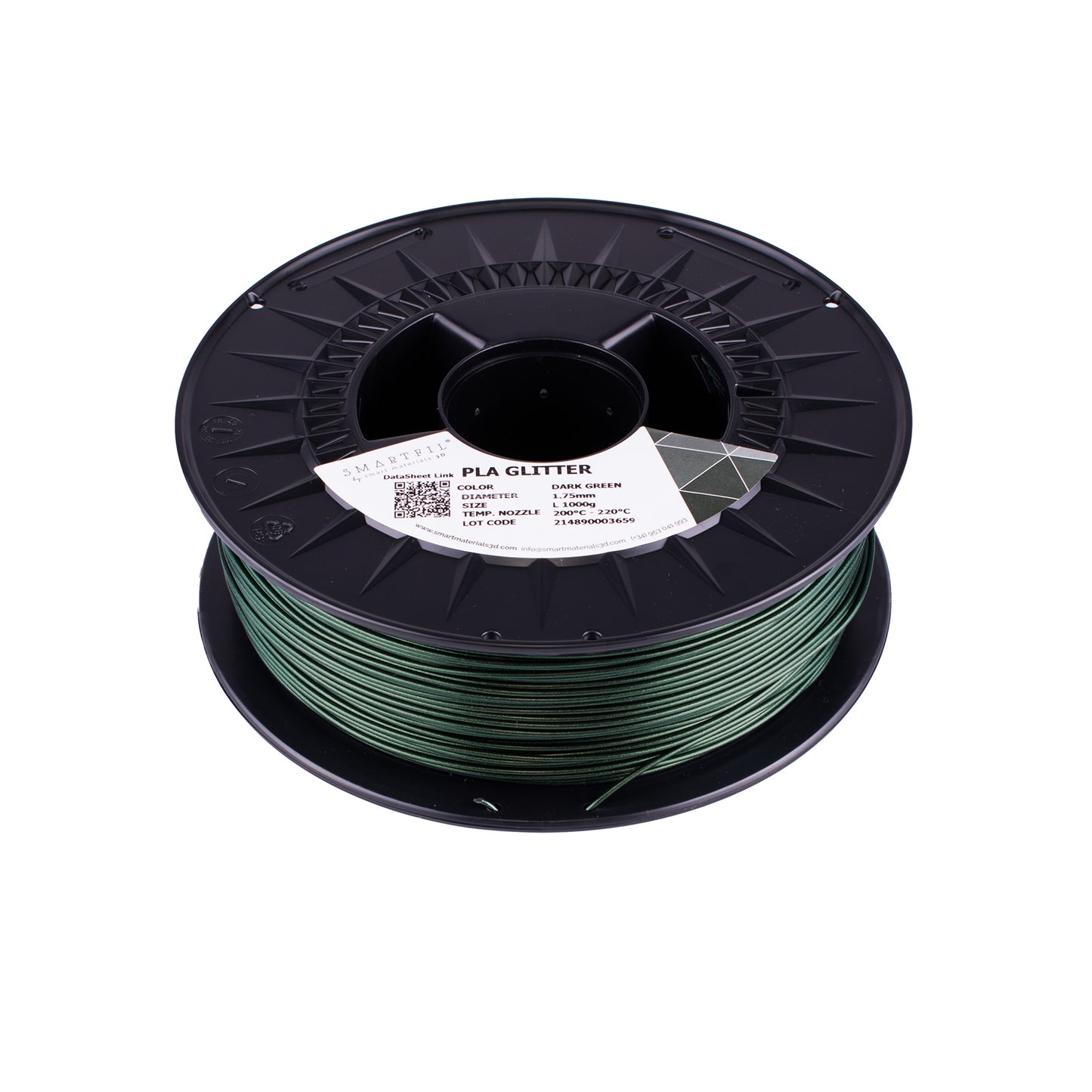 SMARTFIL PLA, GLITTER DARK GREEN, 1000g