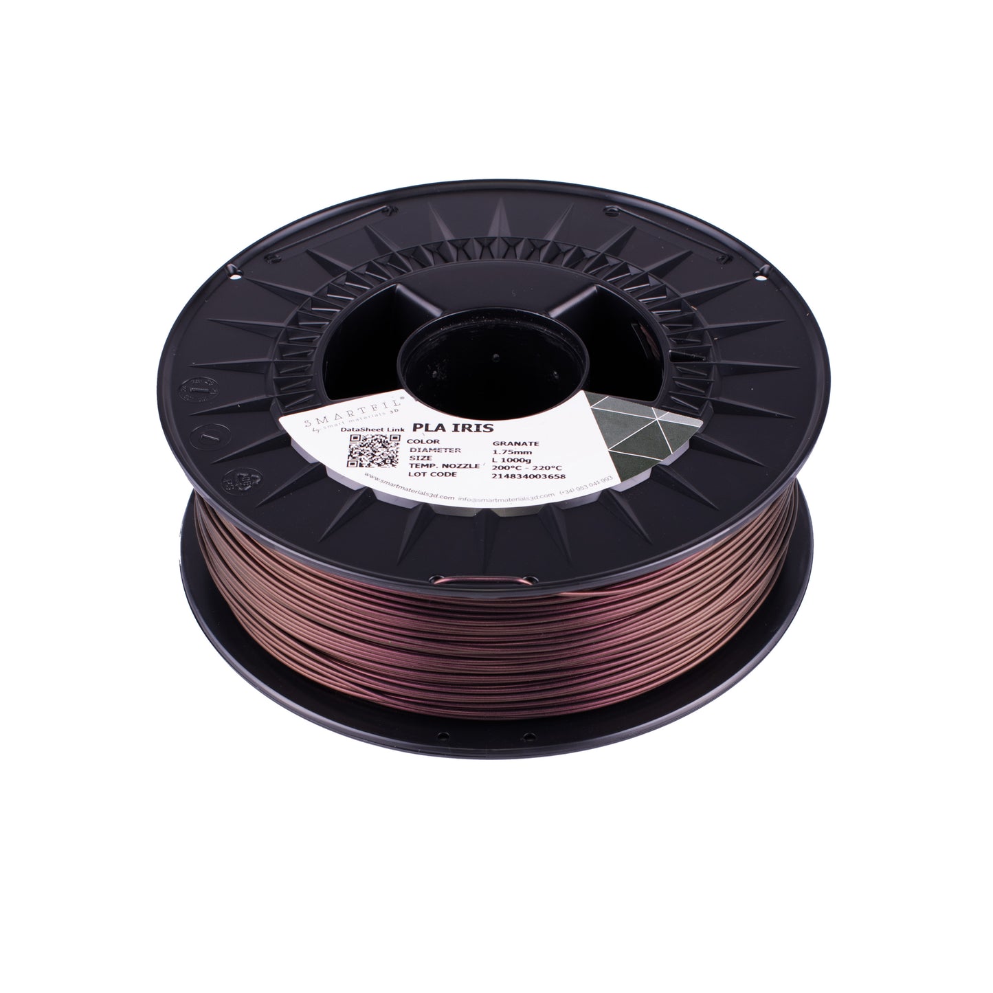 SMARTFIL PLA IRIS, GRANATE 1000g