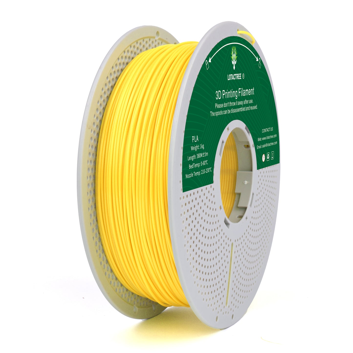 PLA Black 1kg - Diameter 1.75mm - Lotactree