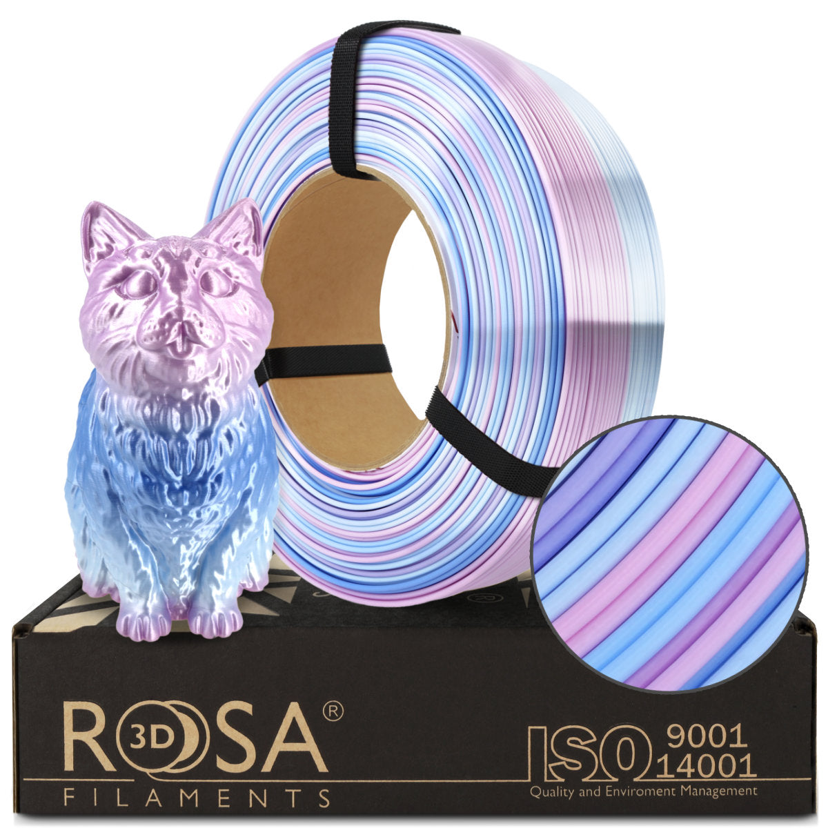 PLA Refill PLA Multicolour Silk Candy 1,75mm 1kg