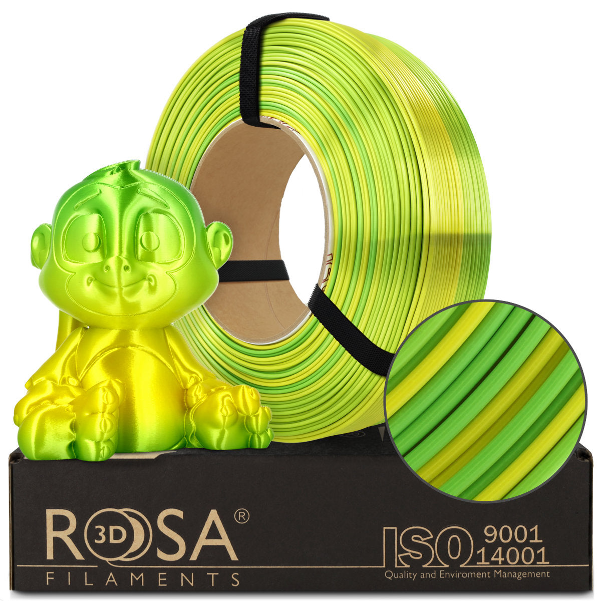 PLA Refill PLA Multicolour Silk Jungle 1,75mm 1kg