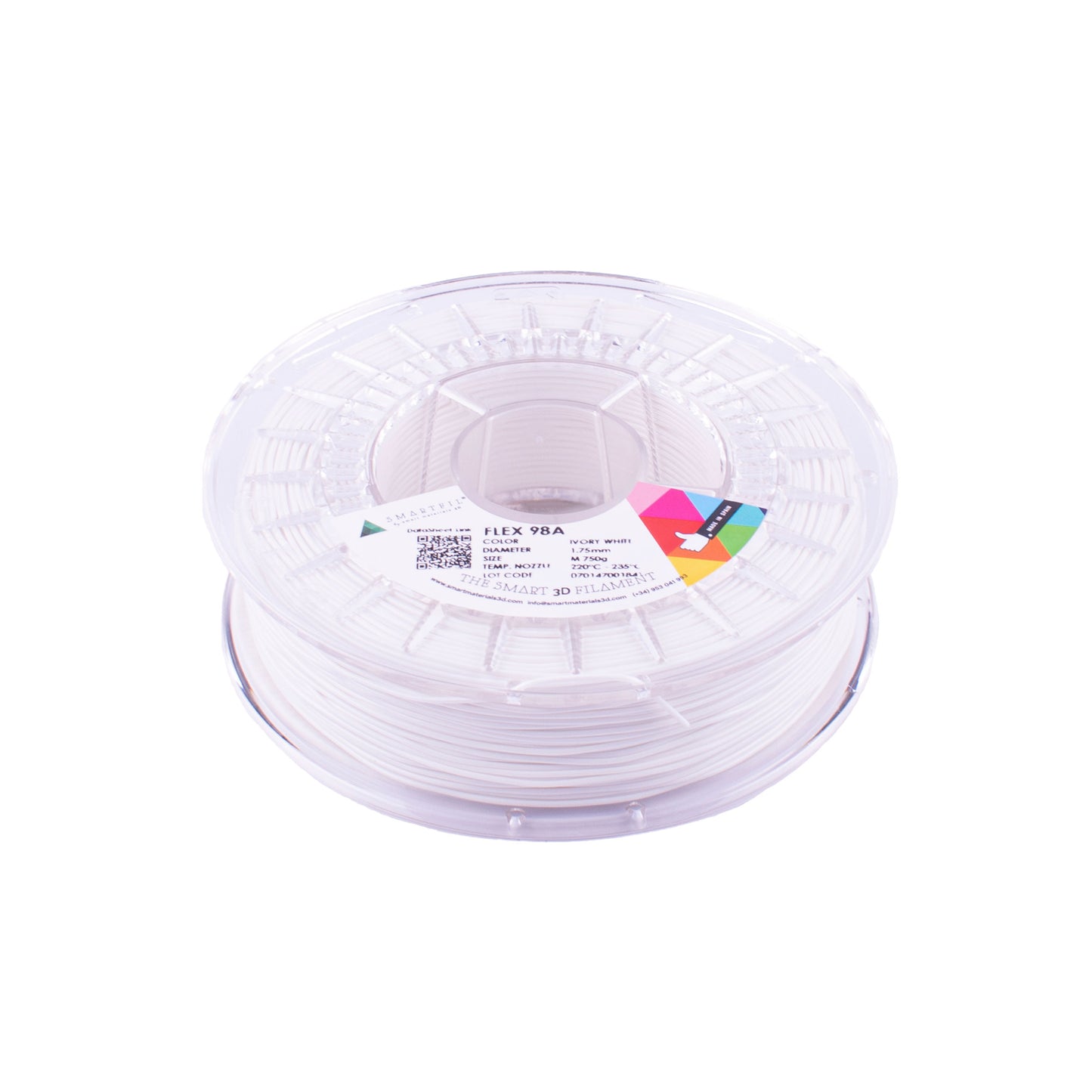 PETG Snowy White 1kg - Diameter 1.75mm - Lotactree