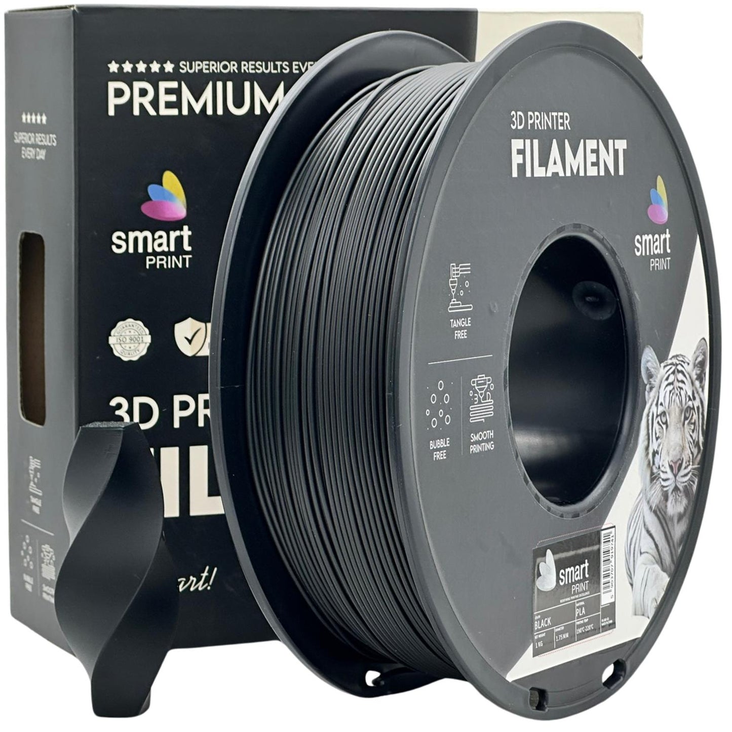 Smart Print - PLA Preto 1kg - Diâmetro 1,75mm