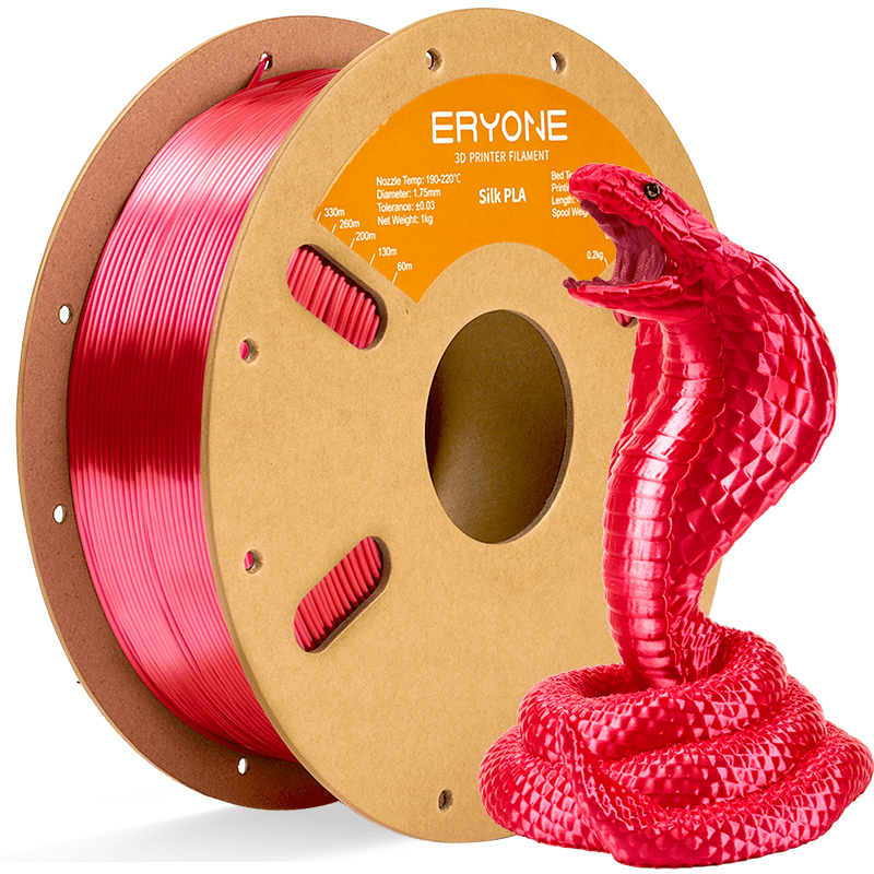 ERYONE 3D Printer Filament, PLA Silk Filament - 1.75mm±0.03mm (1kg)