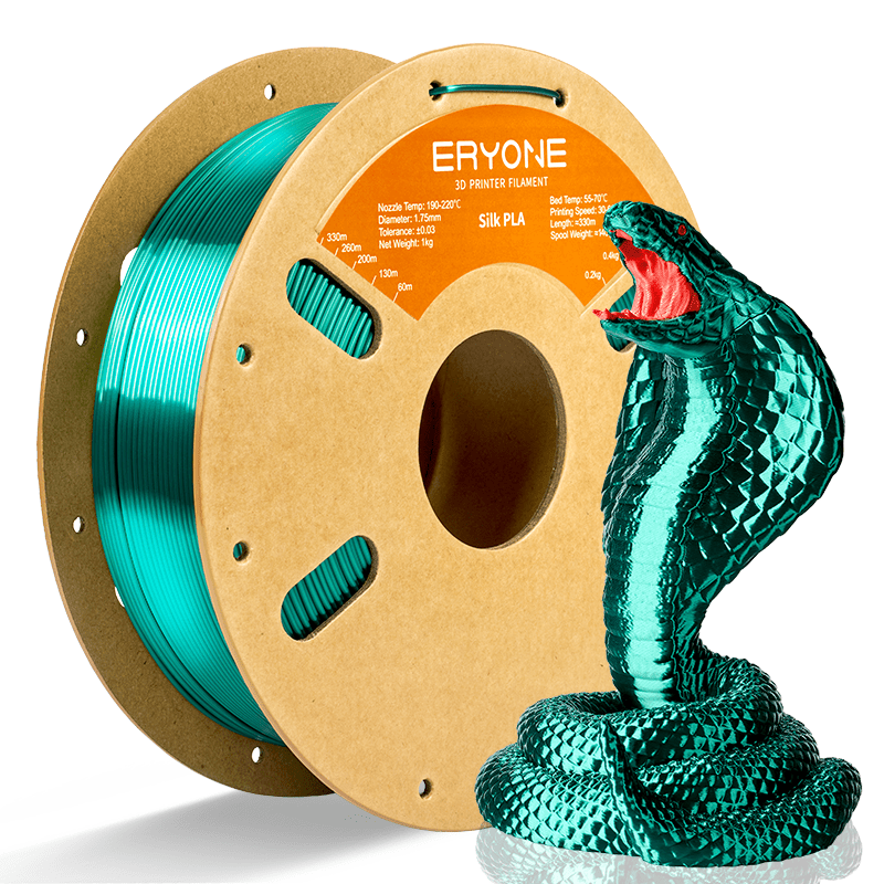 ERYONE 3D Printer Filament, PLA Silk Filament - 1.75mm±0.03mm (1kg)