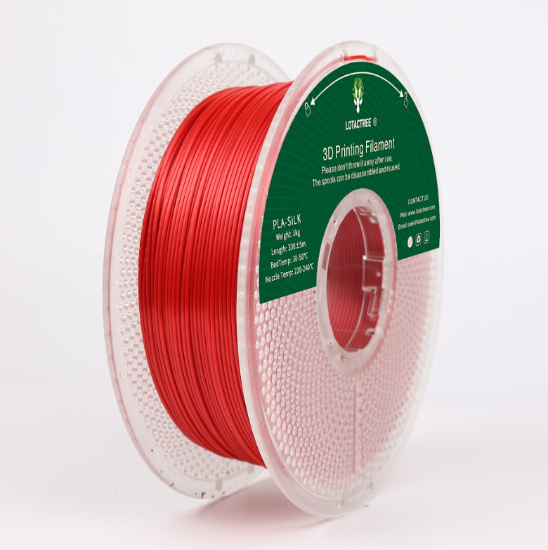 Lotactree - PLA-SILK Vermelho 1kg - Diâmetro 1,75mm