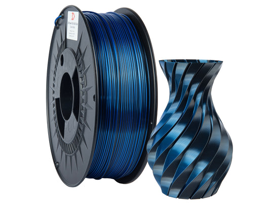 Filamento PLA Silk Dual Azul/Preto 1kg - 3DPower 1.75mm