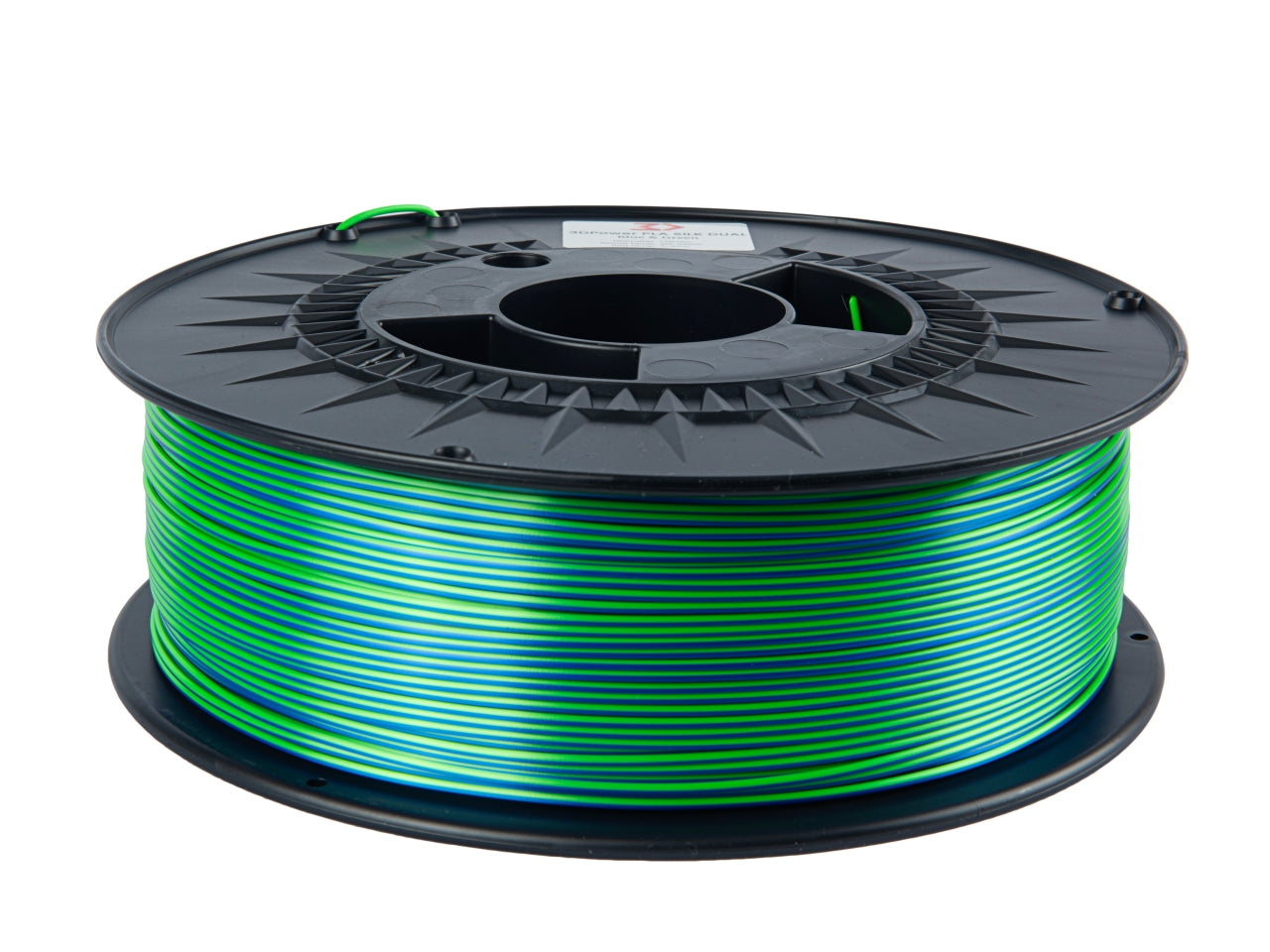 Filamento PLA Silk Dual Azul/Verde 1kg - 3DPower 1.75mm