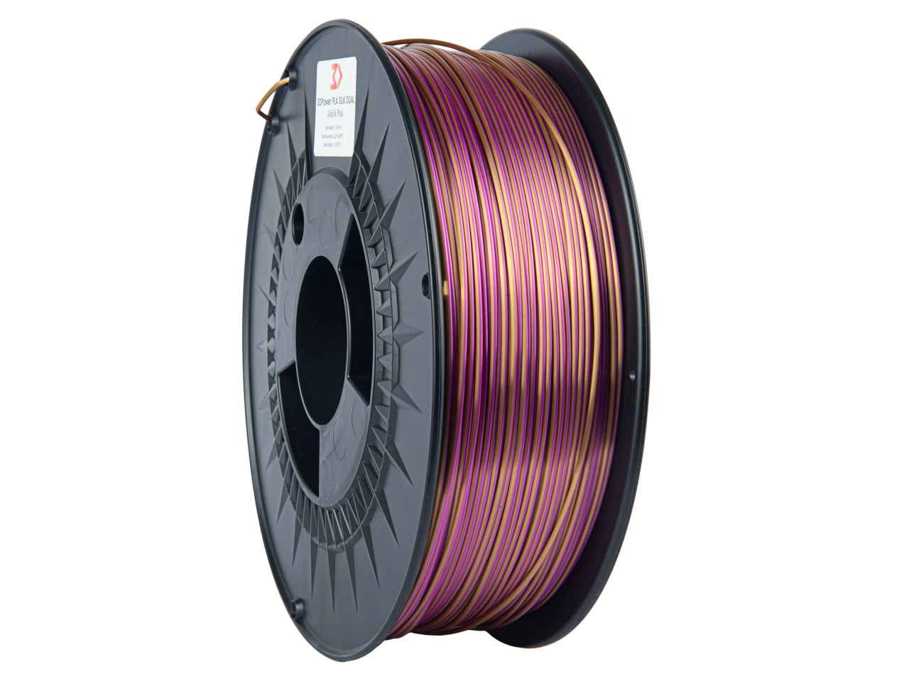 Filamento PLA Silk Dual Dourado/Rosa 1kg - 3DPower 1.75mm