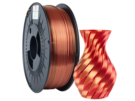Filamento PLA Silk Dual Vermelho/Dourado 1kg - 3DPower 1.75mm