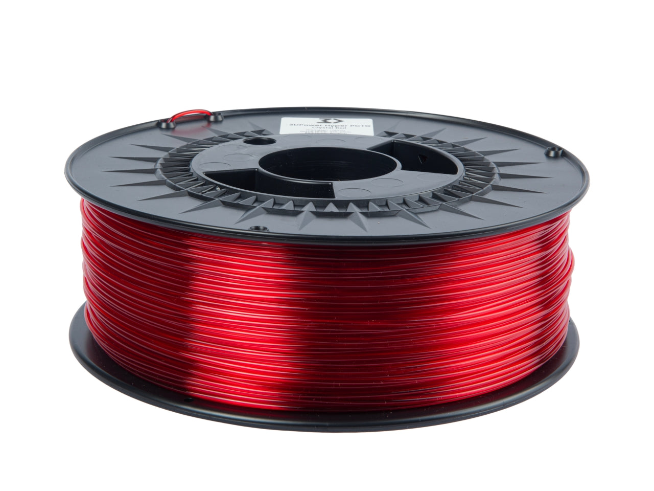 Filamento Hyper PCTG Cristal Vermelho 1kg - 3DPower 1.75mm
