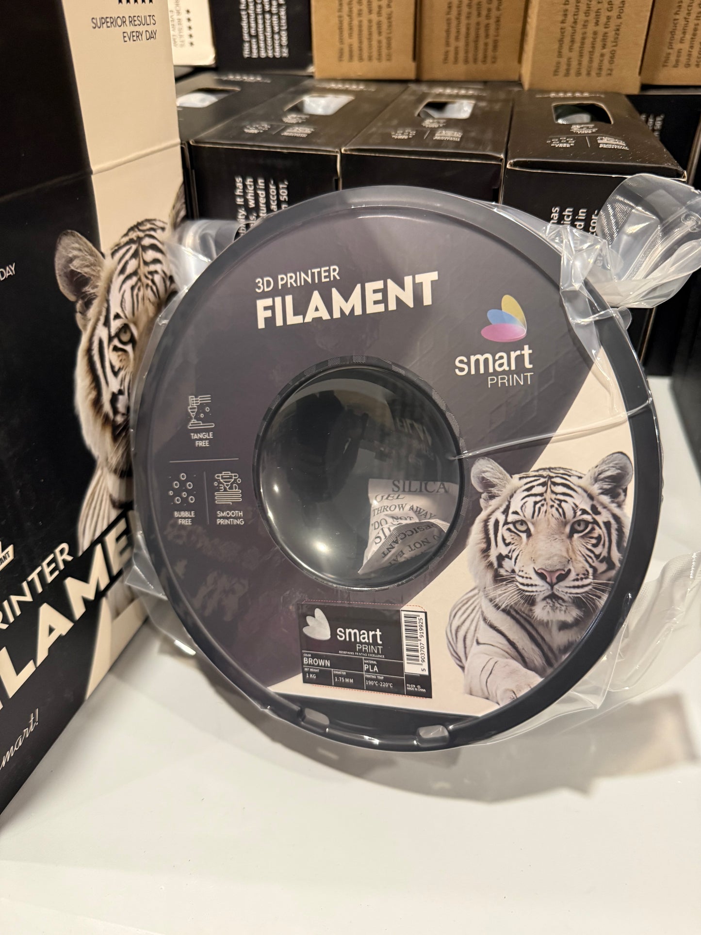 Smart Print - PLA Wood Black Walnut 1kg - Diâmetro 1,75mm