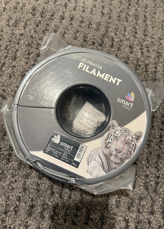 Smart Print - PLA Luminous Glow Yellow 1kg - Diâmetro 1,75mm