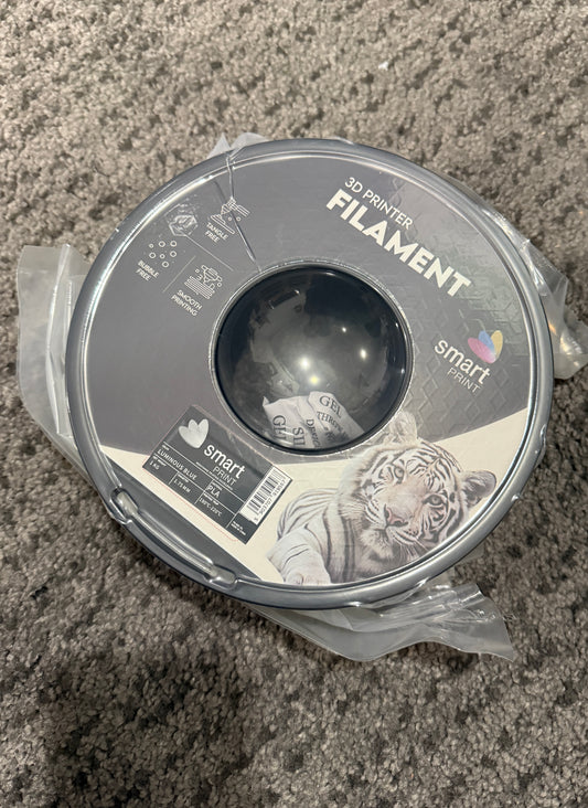 Smart Print - PLA Luminous Glow Blue 1kg - Diâmetro 1,75mm