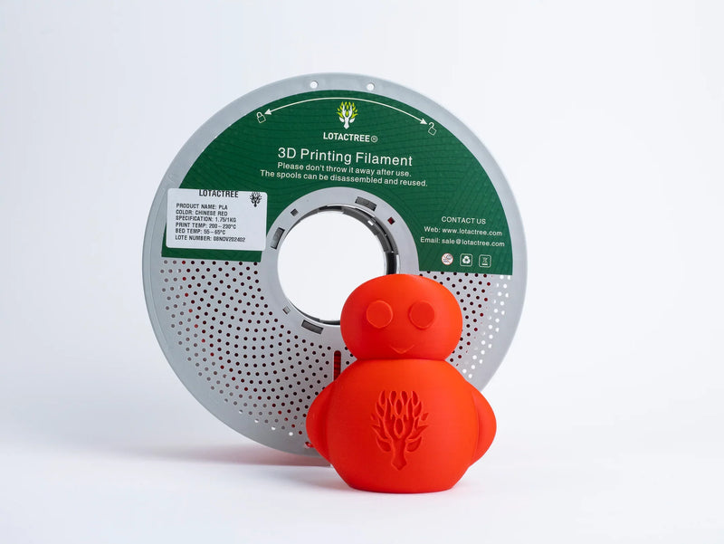 Lotactree - PLA Chinese Red 1kg - Diâmetro 1,75mm