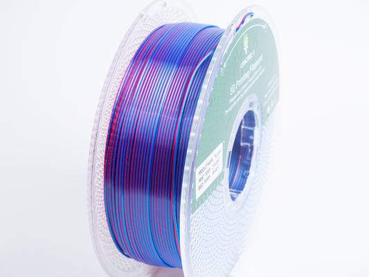 PLA-SILK Rose Red Green Sky Blue 1kg - Diameter 1.75mm - Lotactree