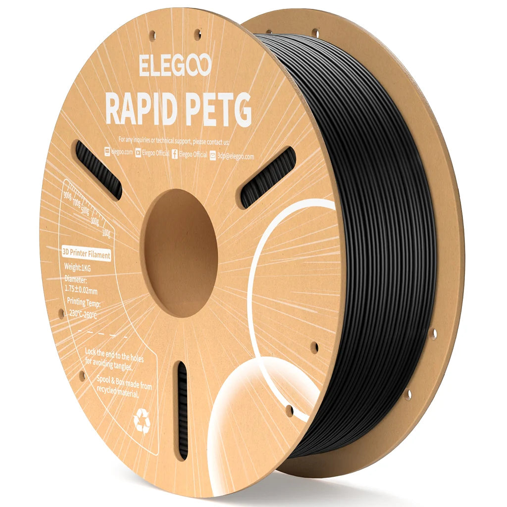 PETG Black 1kg - Diameter 1.75mm - Lotactree