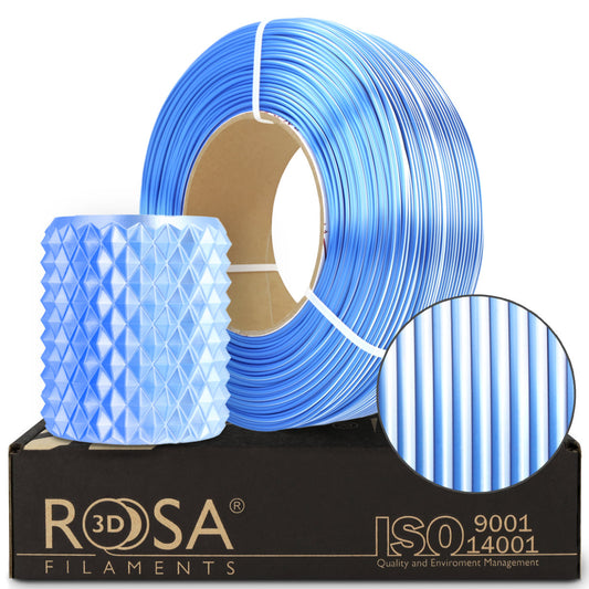 PLA Refill PLA Magic Silk Frozen (white+blue) 1kg