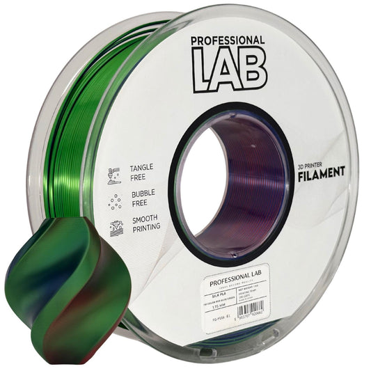 Professional Lab - Silk PLA Tri Color Red Blue Green 1kg - Diâmetro 1,75mm