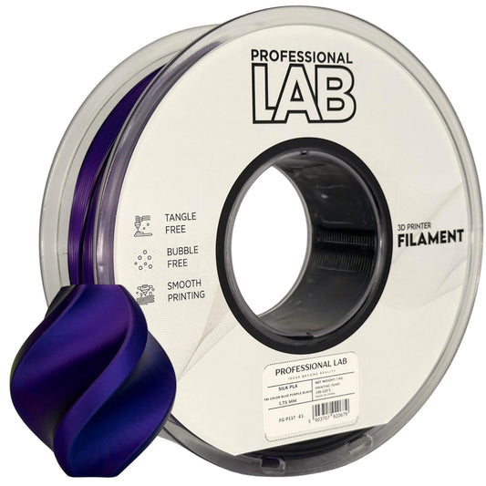 Professional Lab - Silk PLA Tri Color Blue Purple Black 1kg - Diâmetro 1,75mm