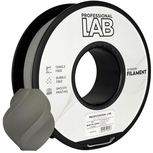 Professional Lab - PLA Matte Cinzento 1kg - Diâmetro 1,75mm
