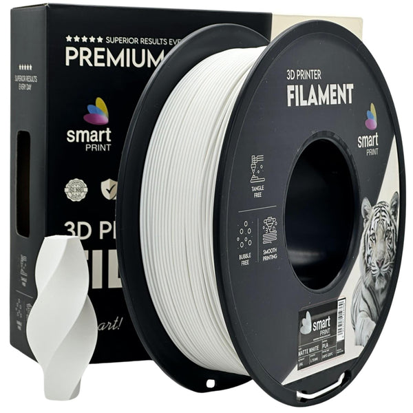 Smart Print - PLA Matte Branco 1kg - Diâmetro 1,75mm