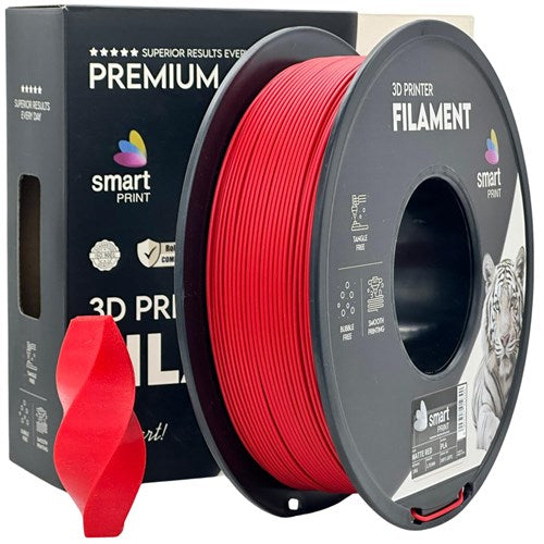 Smart Print - PLA Matte Vermelho 1kg - Diâmetro 1,75mm