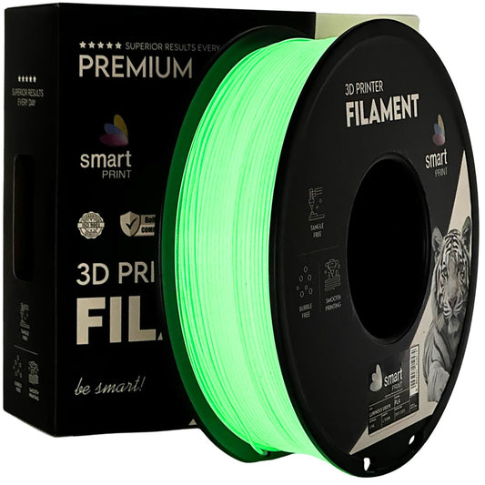 Smart Print - PLA Luminous Glow Green 1kg - Diâmetro 1,75mm