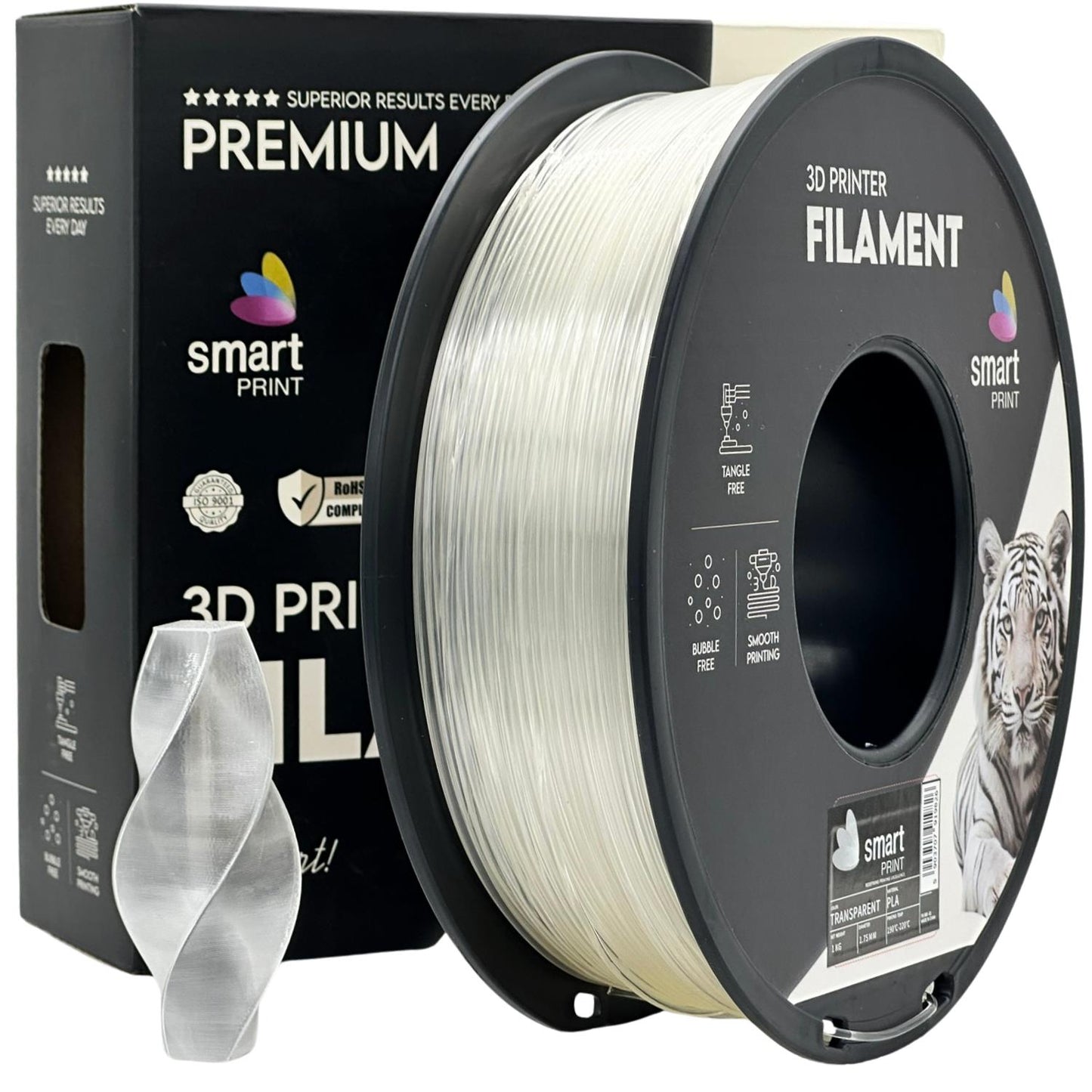Smart Print - PLA Transparente 1kg - Diâmetro 1,75mm